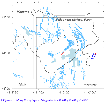 Yellowstone Quake Map