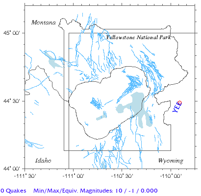 Yellowstone Quake Map