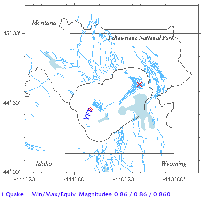 Yellowstone Quake Map