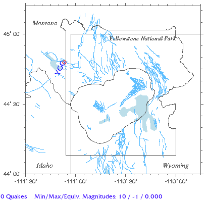 Yellowstone Quake Map