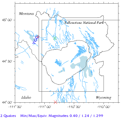 Yellowstone Quake Map