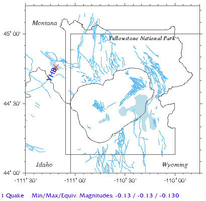 Yellowstone Quake Map