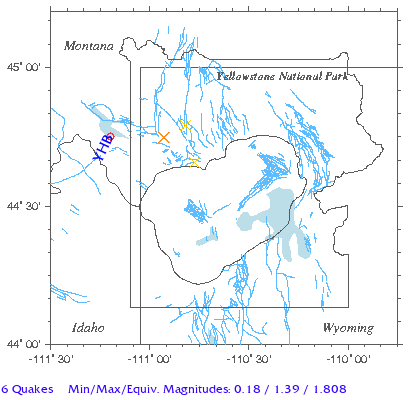 Yellowstone Quake Map