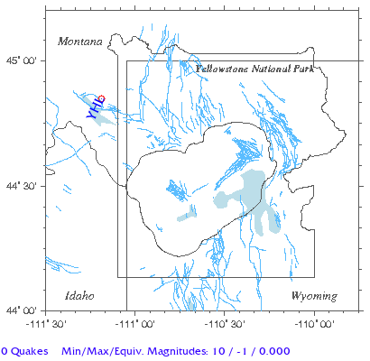 Yellowstone Quake Map