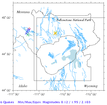 Yellowstone Quake Map