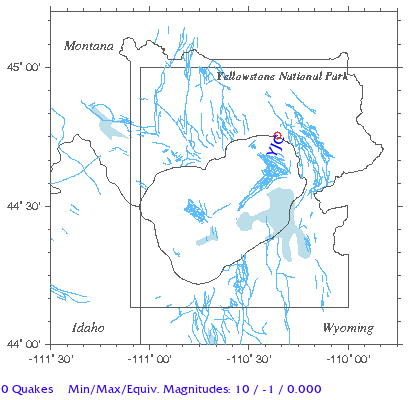 Yellowstone Quake Map