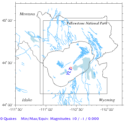 Yellowstone Quake Map