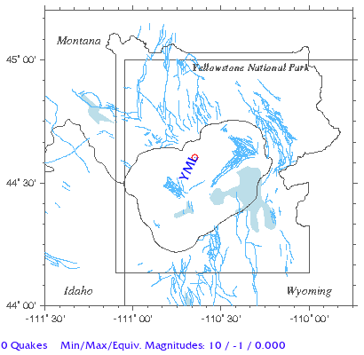 Yellowstone Quake Map