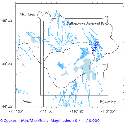 Yellowstone Quake Map