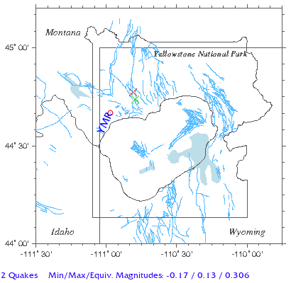 Yellowstone Quake Map