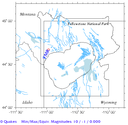 Yellowstone Quake Map