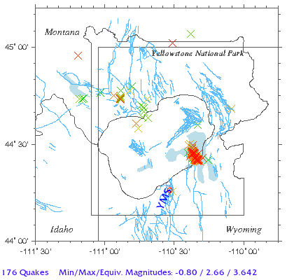 Yellowstone Quake Map