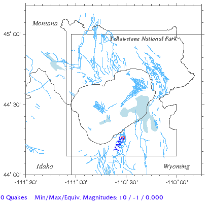 Yellowstone Quake Map