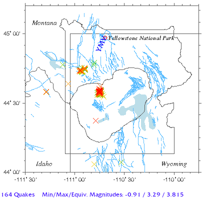 Yellowstone Quake Map