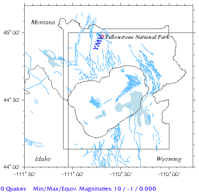 Yellowstone Quake Map