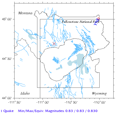 Yellowstone Quake Map