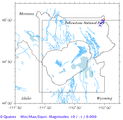 Yellowstone Quake Map