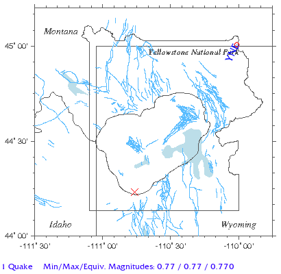 Yellowstone Quake Map