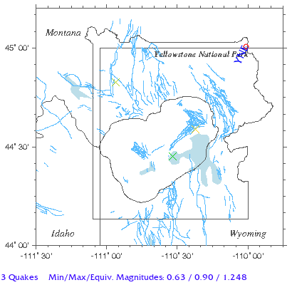 Yellowstone Quake Map