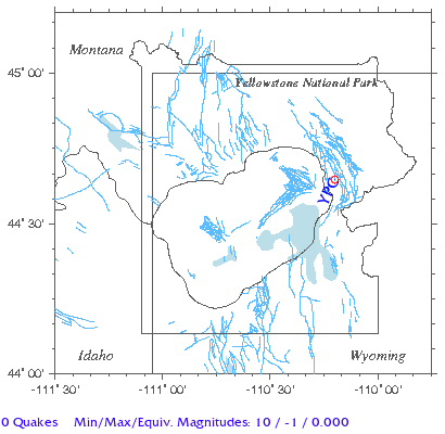 Yellowstone Quake Map