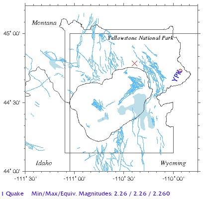 Yellowstone Quake Map