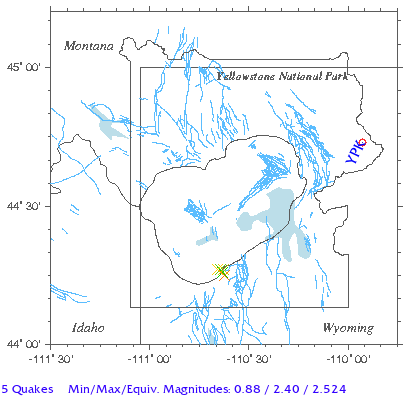 Yellowstone Quake Map