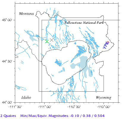 Yellowstone Quake Map