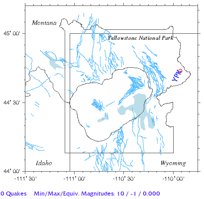 Yellowstone Quake Map