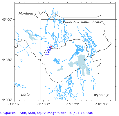 Yellowstone Quake Map