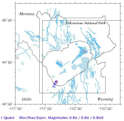 Yellowstone Quake Map