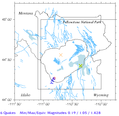 Yellowstone Quake Map