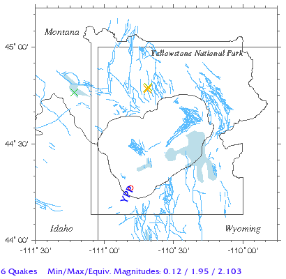 Yellowstone Quake Map