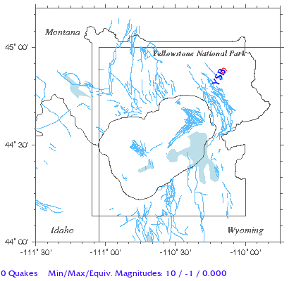 Yellowstone Quake Map