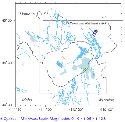 Yellowstone Quake Map