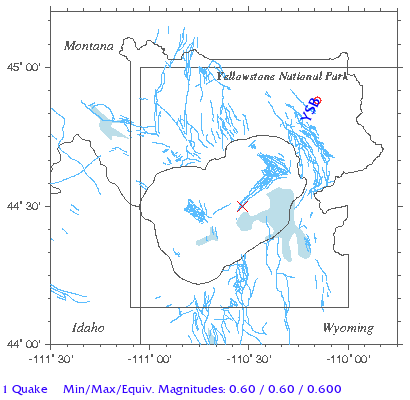 Yellowstone Quake Map