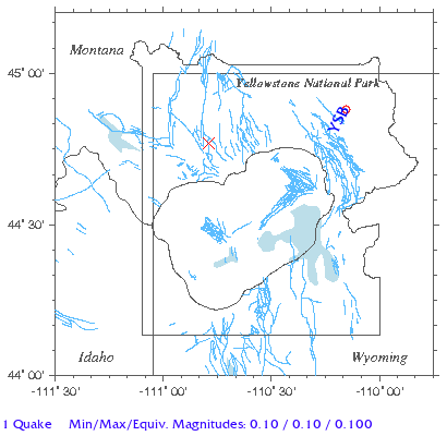 Yellowstone Quake Map