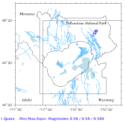 Yellowstone Quake Map