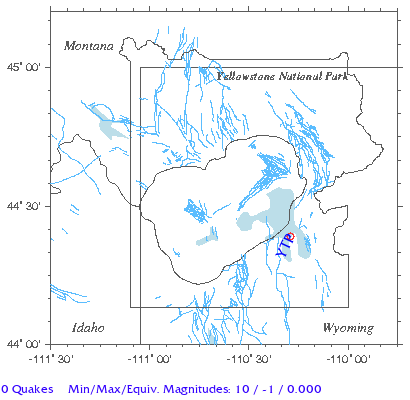 Yellowstone Quake Map