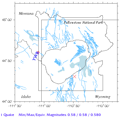 Yellowstone Quake Map