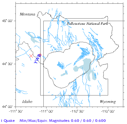 Yellowstone Quake Map