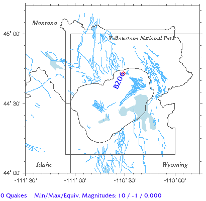 Yellowstone Quake Map