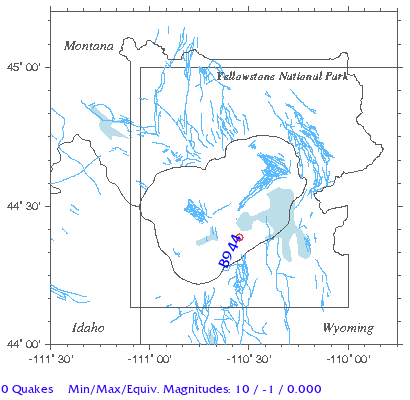 Yellowstone Quake Map