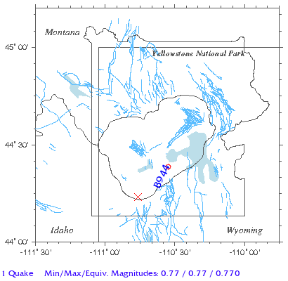 Yellowstone Quake Map