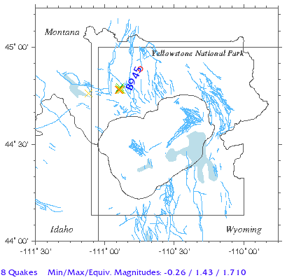 Yellowstone Quake Map