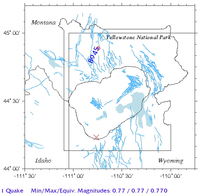 Yellowstone Quake Map