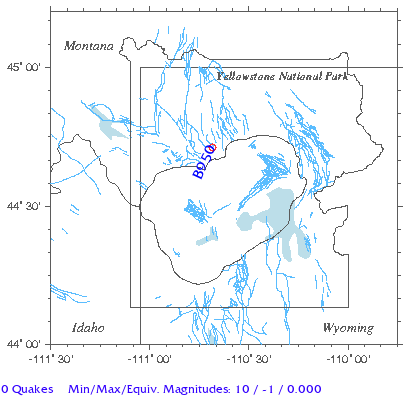 Yellowstone Quake Map