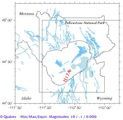 Yellowstone Quake Map