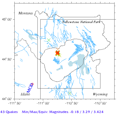 Yellowstone Quake Map