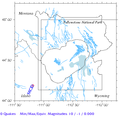 Yellowstone Quake Map